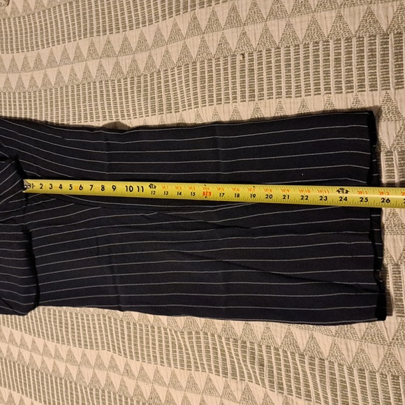 Eileen Fisher Black Pinstripe Trousers - Picture 6 of 8